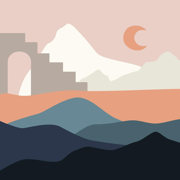 Twilight Peaks 20x20cm - Paint By Numbers