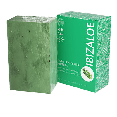 Ibizaloe aloe vera + rosmariini saippua 100 g - IBIZALOE
