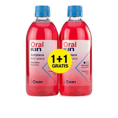 Oralkin suuvesi plakkia vastaan setti 2 pz - KIN