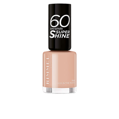 60 seconds super shine nail polish #708-kiss in the nude 8 ml - RIMMEL LONDON