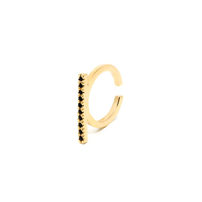 Manhattan Black Ring #Bright Gold 1 U