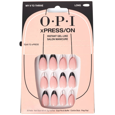 Opi Xpress/On Artificial Nails Nail Art #My 9 To Thrive 30 U