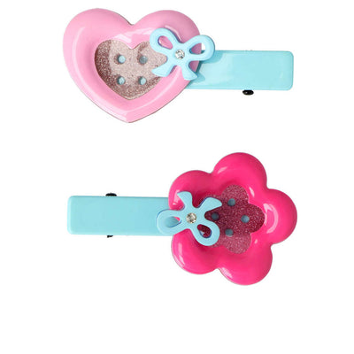 Heart and flower pliers -nappi 2 u - INCA