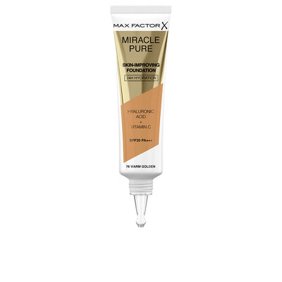 Miracle pure ihoa parantava meikkivoide 24h kosteutus spf30 #76-warm golden 30 ml - MAX FACTOR
