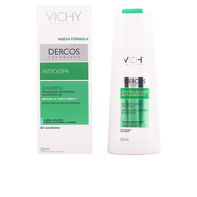 Dercos anti-pelliculaire rasvaisille hiuksille hoitoaineshampoo 200 ml - VICHY