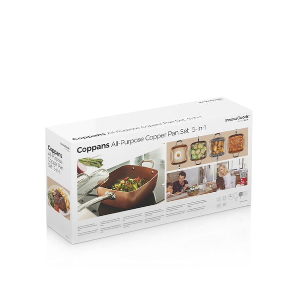 InnovaGoods Monikäyttöinen Paistinpannusetti, 4 osaa