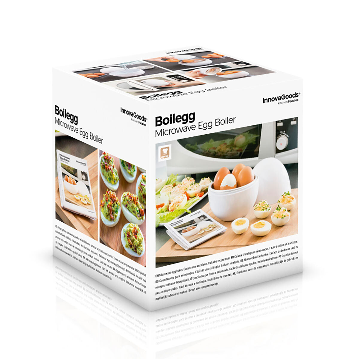 InnovaGoods Munankeitin Mikroon Reseptivihkosella