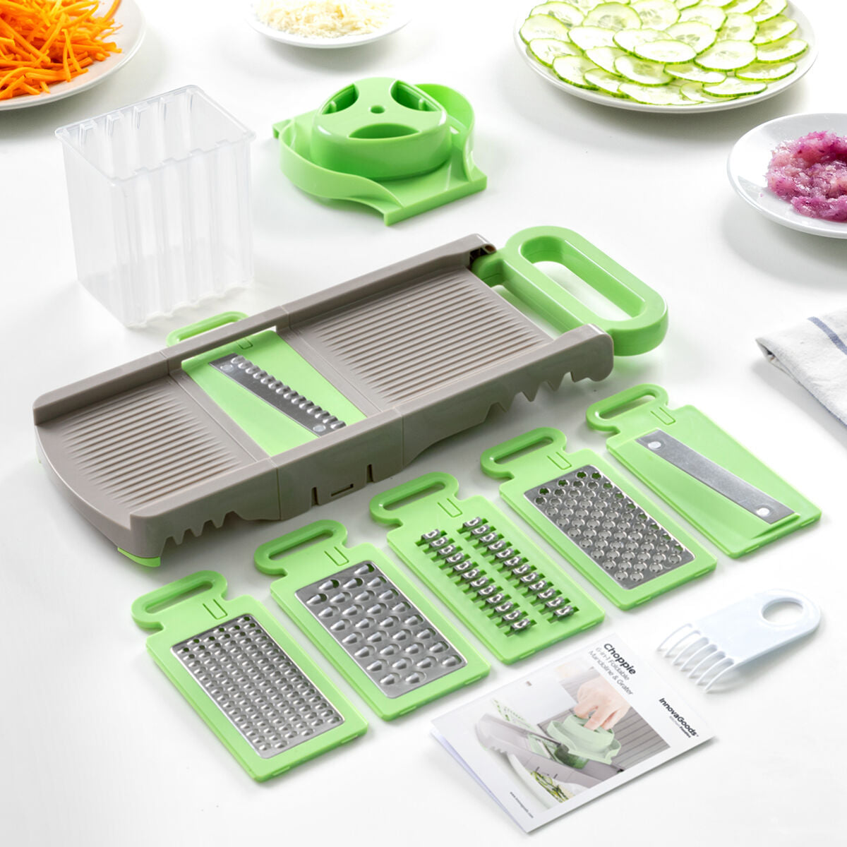 InnovaGoods 6-in-1 Taitettava Mandoliiniraastin