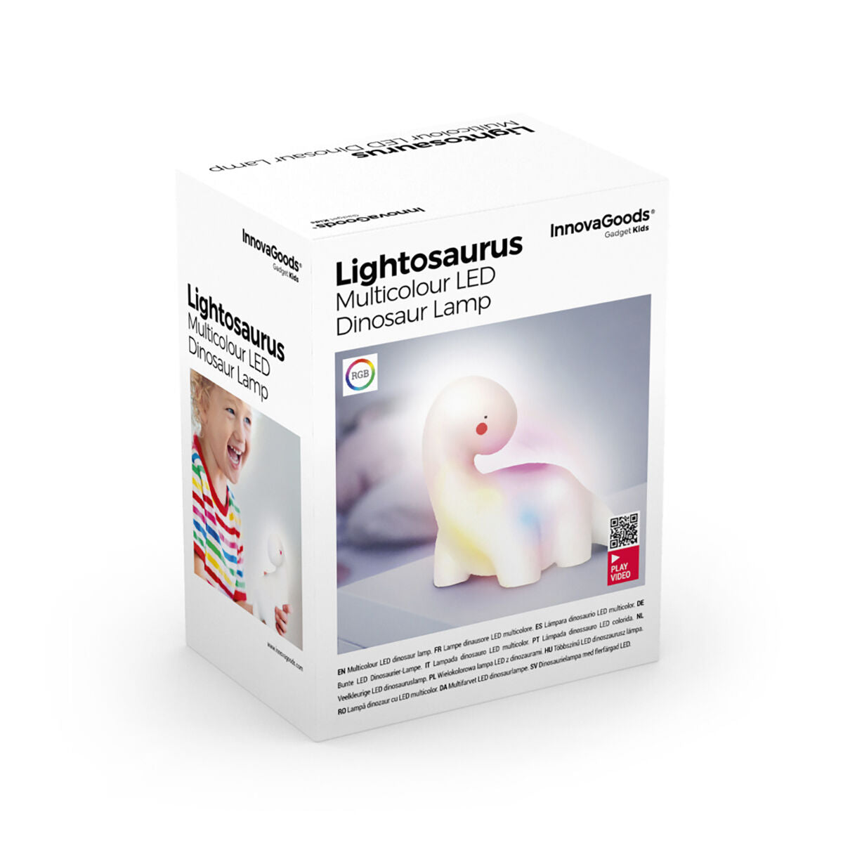 Dinosaurus LED-yövalo lapsille - InnovaGoods