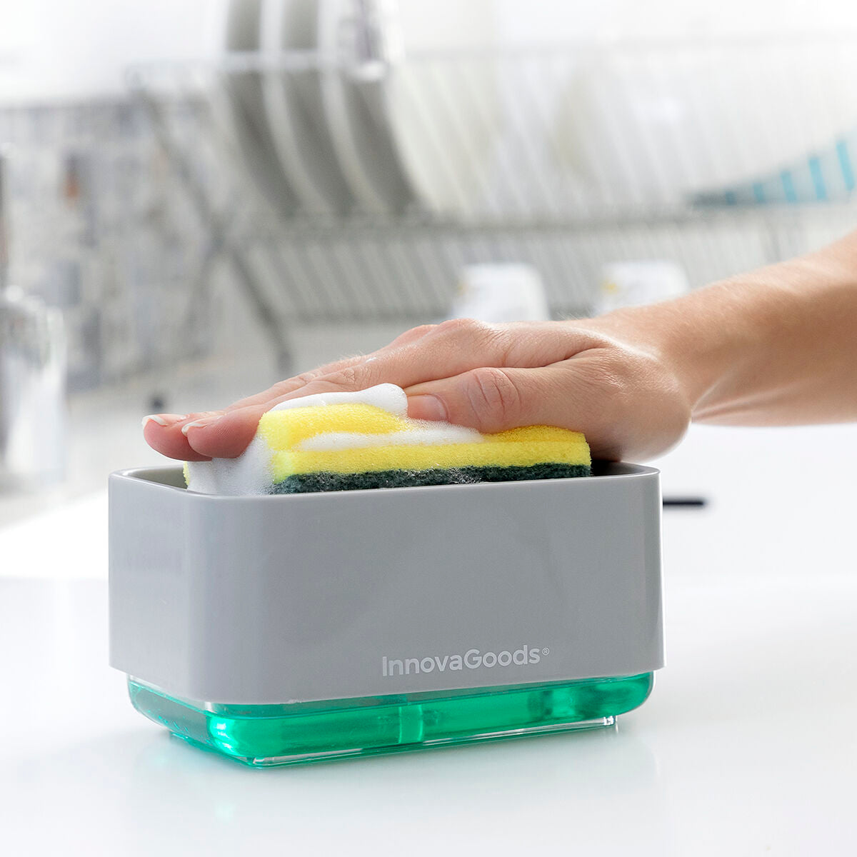 InnovaGoods 2-in-1 Pesuaineannostelija Keittiöön