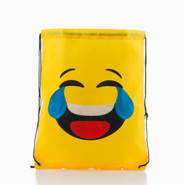 Keltainen Koululaukku Emojikuviolla