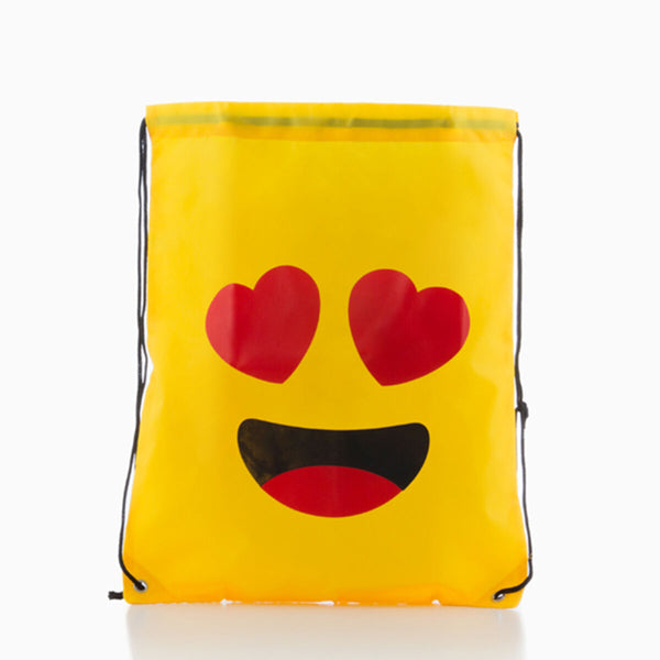 Keltainen Koululaukku Emojikuviolla