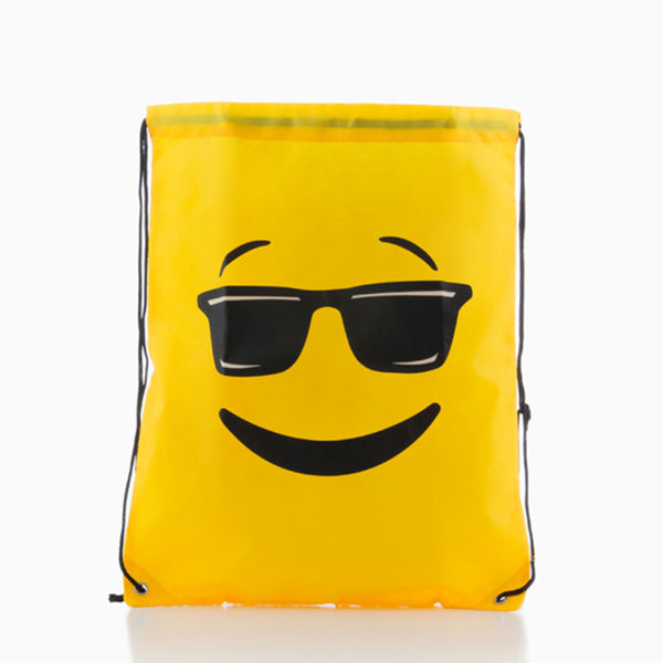 Keltainen Koululaukku Emojikuviolla