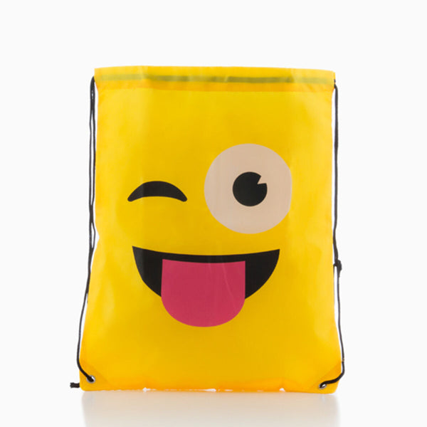 Keltainen Koululaukku Emojikuviolla