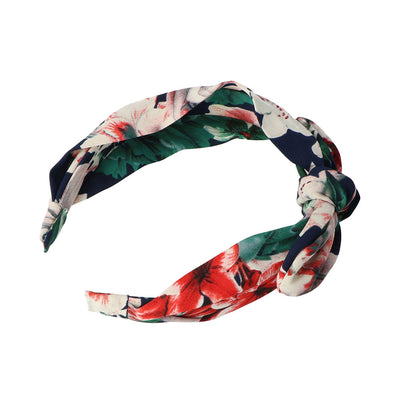 Headband, kangasvuorattu ja rusetilla 1 kpl - INCA