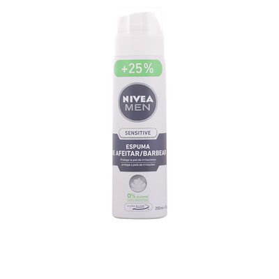 Men sensitive 0% herkälle iholle tarkoitettu parranajovaahto 250 ml - NIVEA