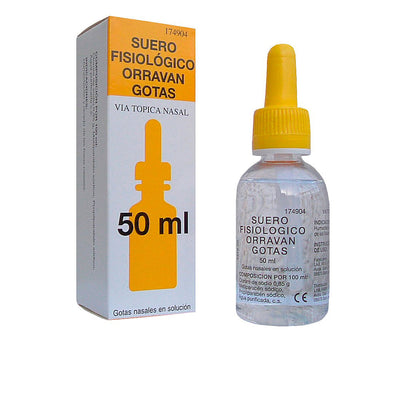 Physiological serum tipat nenäkäyttöön 50 ml. - ORRAVAN