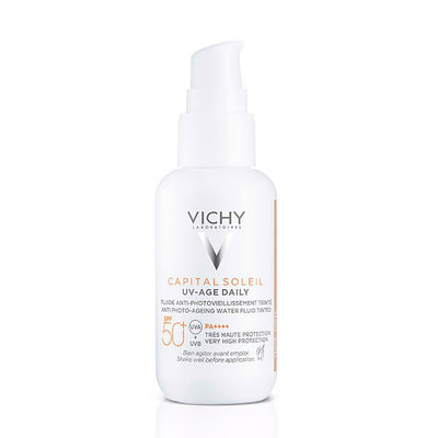 Capital Soleil Uv Age Daily Photoprotective Fluid Color Light Spf50+ 40 Ml