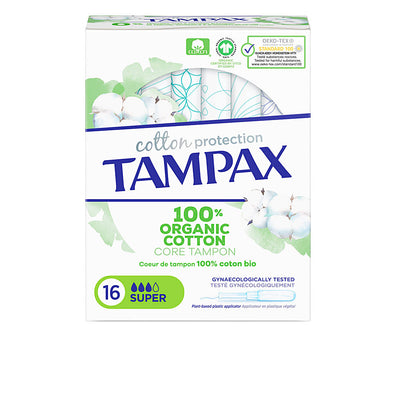 Tampax organic super tamponi 16 kpl - TAMPAX