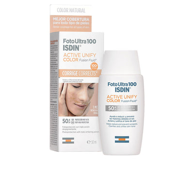 Fotoultra 100 active unify color spf 50+ sävytetty aurinkosuoja 50 ml - ISDIN