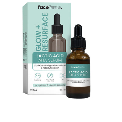 Glow+ resurface maitohappo aha seerumi 30 ml - FACE FACTS