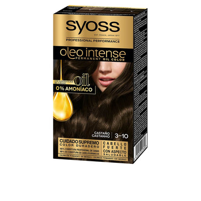 Oleo intense ammoniakiton hiusväri #3.10-kastanja 5 kpl - SYOSS