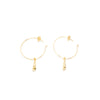 Agulla Earrings #Gold Glitter 1 U