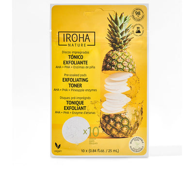 Exfoliating toner esikostutetut laput 10 kpl - IROHA