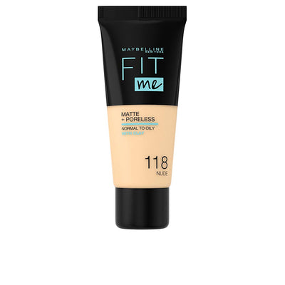 Fit me matte+poreless meikkivoide #118-nude - MAYBELLINE