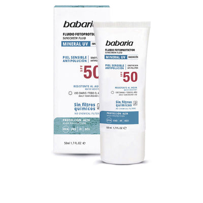 Solar mineral uv fluido facil aurinkosuojavoide spf50 50 ml - BABARIA