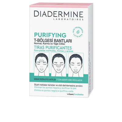 Tiras purificantes normaali-sekaiholle 6 kpl - DIADERMINE