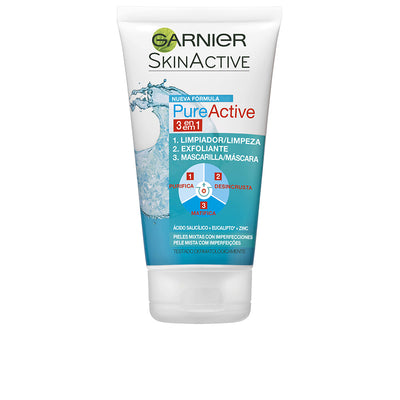 Pure active 3 in 1 puhdistusgeeli rasvaiselle iholle 150 ml - GARNIER
