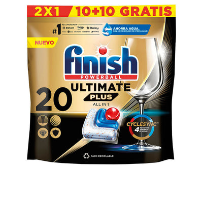 Finish powerball ultimate plus astianpesukoneen tabletit, 20 kpl - FINISH