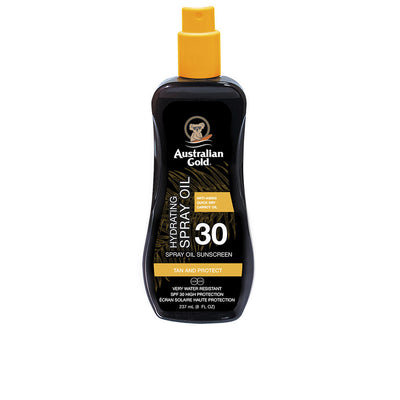 Sunscreen spf30 spray-öljy kosteuttava, porkkanalla, 237 ml - AUSTRALIAN GOLD