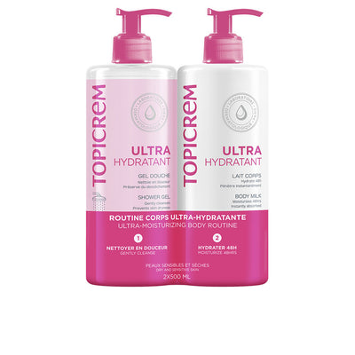 Uh ultra moisturizing milk 500 ml + shower gel 500 ml paketti 2 kpl - TOPICREM