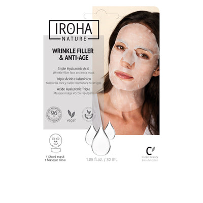 Wrinkle filler & anti-age ryppyjen täyttöaine kasvojen & kaulan naamio 30 ml - IROHA