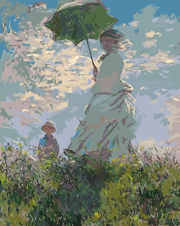 Woman with a Parasol - Paint By Numbers