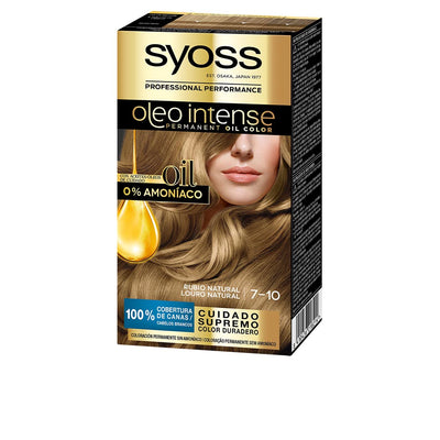 Oleo intense ammoniakiton hiustenvärjäysaine #7.10-luonnollinen vaalea 5 kpl - SYOSS