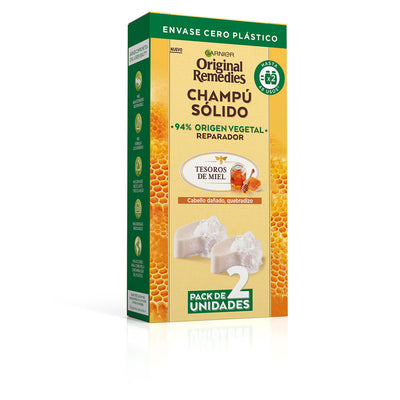 Original remedies kiinteä shampoo hunaja-aarteet 2 x 60 gr - GARNIER