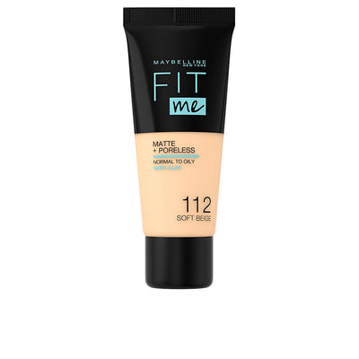Fit me! foundation matte+poreless #112-vaalea beige - MAYBELLINE
