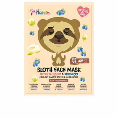 Animal sloth kasvonaamio 1 kpl - 7TH HEAVEN