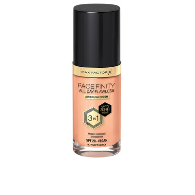 Facefinity 3in1 pohjustaja, peitevoide & meikkivoide #77-soft honey 30 ml - MAX FACTOR