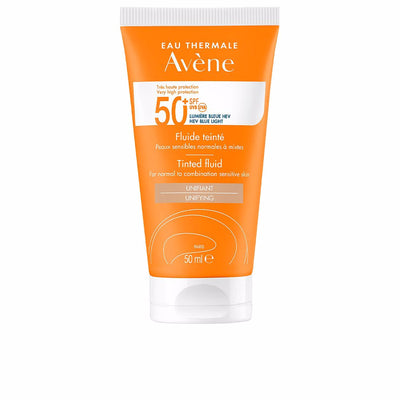 Solaire haute protection väritön suojaava neste spf50+ 50 ml - AVENE