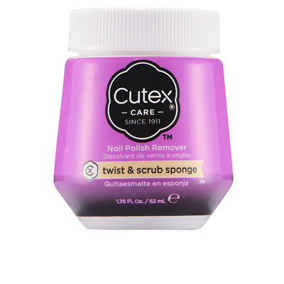 Cutex sponge polish remover twist & scrub 52 ml - CUTEX
