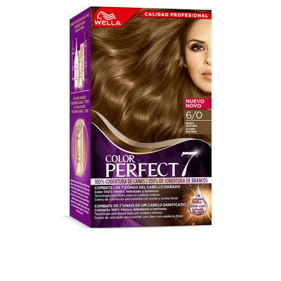 Wella color perfect 7 100% harmaan peiton #6/0-tumma vaalea 6 u - WELLA COLOR PERFECT 7