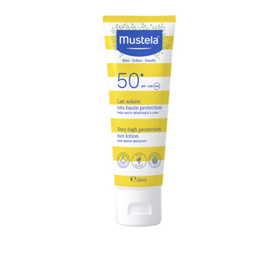 Baby-child sun erittäin korkea suoja aurinkomaito spf50+ 40 ml - MUSTELA