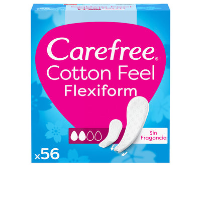 Carefree normal cotton - hengittävät, hajusteettomat, joustavat ja erittäin ohuet pikkuhousunsuojat 56 u - CAREFREE