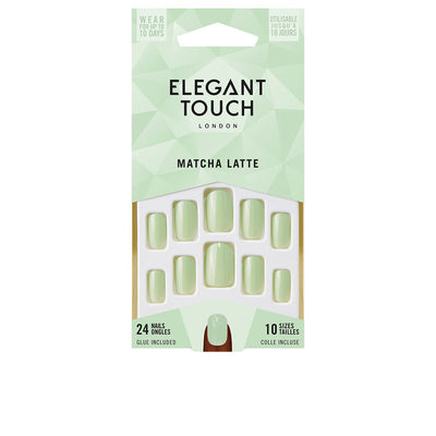 Core colour naulat liimalla, manteli #matcha latte, 24 kpl - ELEGANT TOUCH
