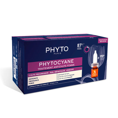 Phytocyane hoitoaine progressiivista hiustenlähtöä vastaan naisille 12 x 5 ml - PHYTO