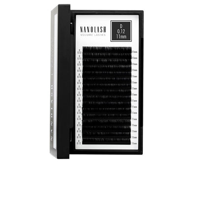 Volume lashes tekoripset 0.12 d #11 mm 1 kpl - NANOLASH